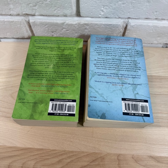 "The Seventh Scroll" and "Warlock" by Wilbur Smith Paperback Novels - Picture 2 of 8